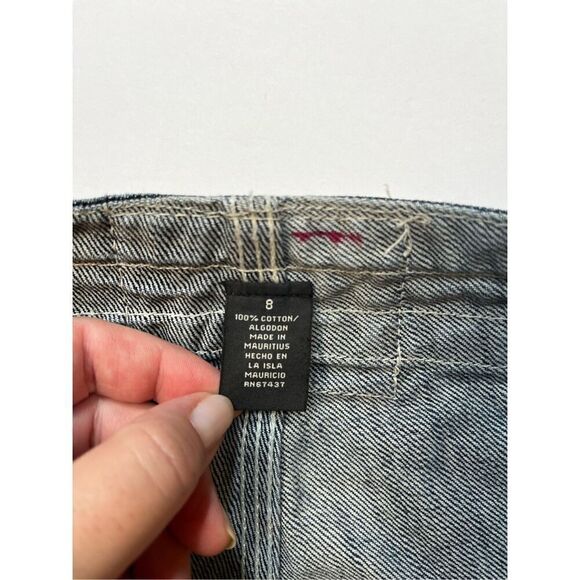 Vintage Polo Ralph Lauren Jeans Co Y2K 90's Lace Up Denim w Red Straight Size 8 - Picture 2 of 8